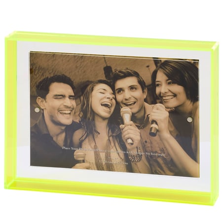 Neon Green Magnetic Block Frame - Acrylic, Magnet