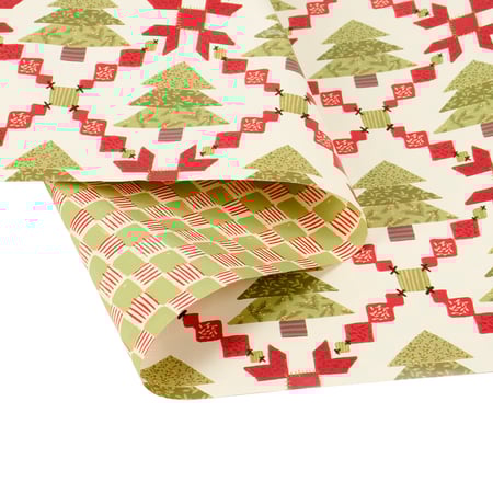 Tree Quilt Gift Wrap - Paper