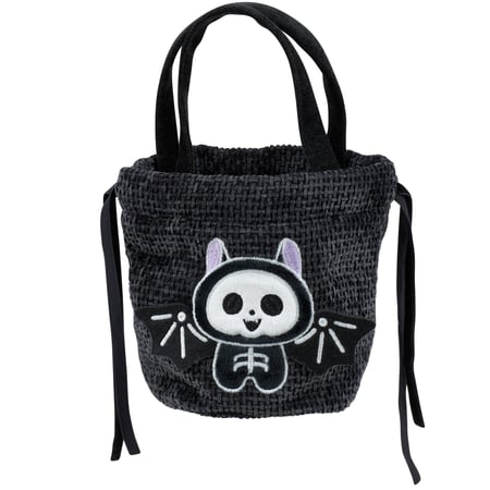Skeleton Bat Treat Bag - Polyester