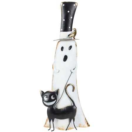 Ghost Walking Cat Sitter - Metal