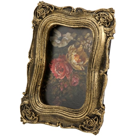 Moody Floral Framed Art - Resin, Paper, Wood, Magnet