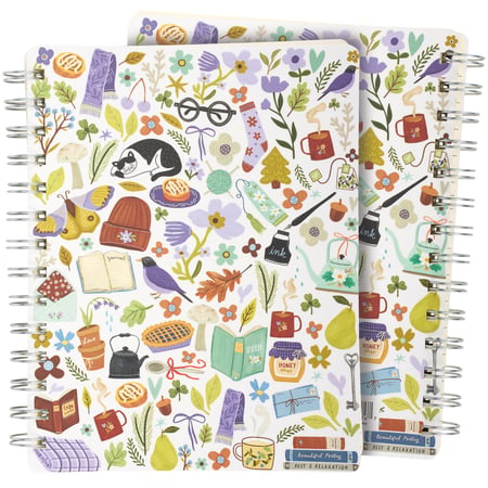 Cozy Home Spiral Notebook - Paper, Metal