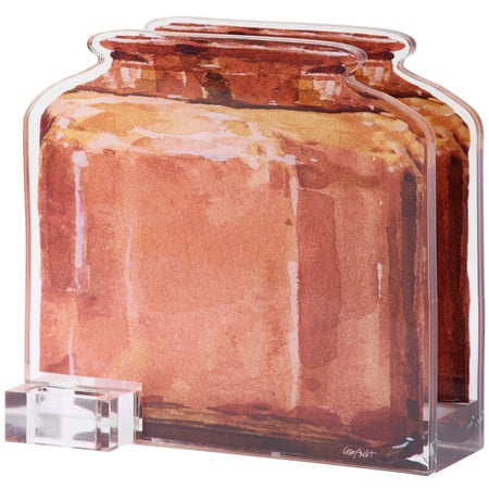 Brown Vase Acrylic Base - Acrylic