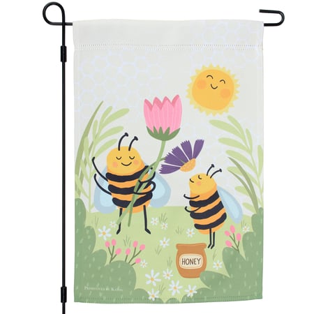Honey Bees Garden Flag - Polyester