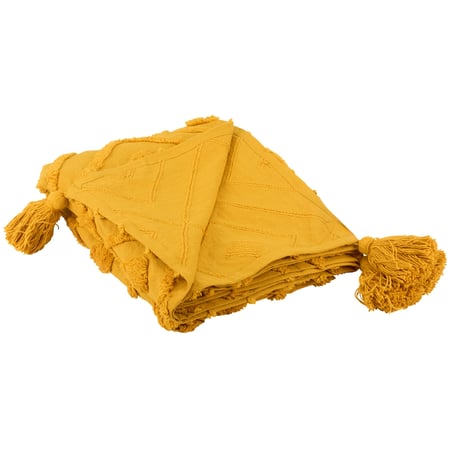 Tufted Diamond Throw - Cotton