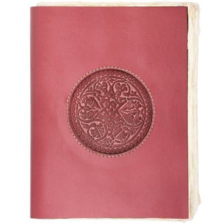 Leather Medallion Journal - Paper, Leather