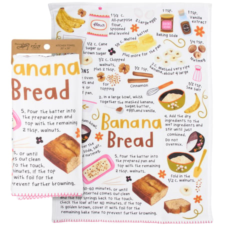Banana Bread Kitchen Towel - Cotton, Terrycloth