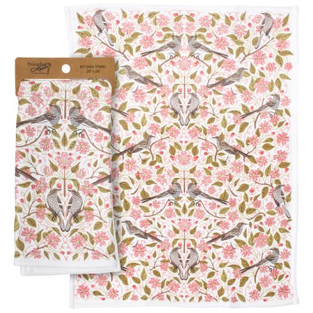 Apple Blossom Kitchen Towel - Cotton, Terrycloth