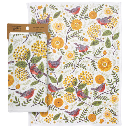 Mums And Robins Kitchen Towel - Cotton, Terrycloth