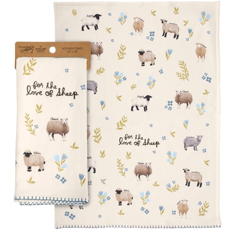 For The Love Of Sheep Kitchen Towel - Terrycloth