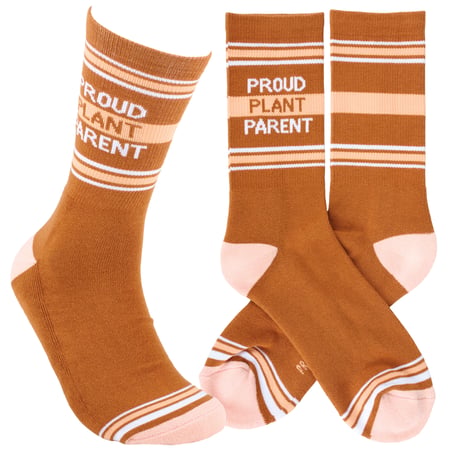 Proud Plant Parent Socks - Cotton, Nylon, Spandex