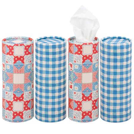 Quilt Stars Tissue Box Set - Paper, Facial Tissue