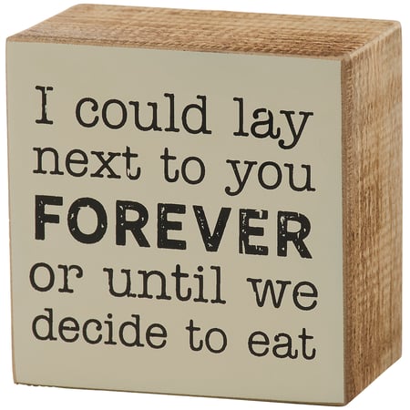To Go Eat Box Sign - Wood
