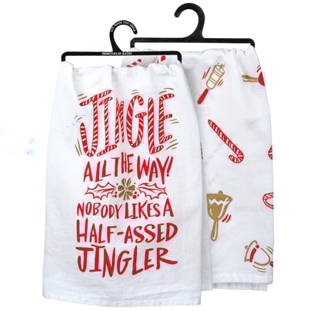 Jingle All The Way Kitchen Towel - Cotton