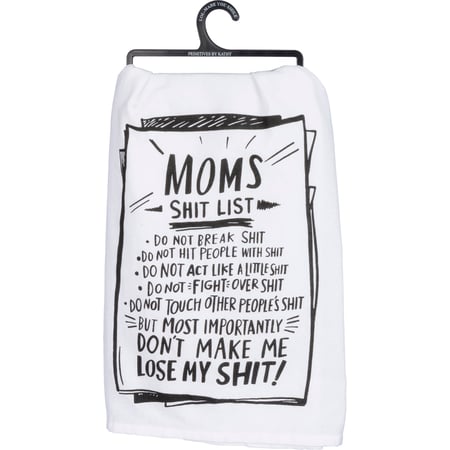 Mom's List Don't Make Me Kitchen Towel - Cotton 