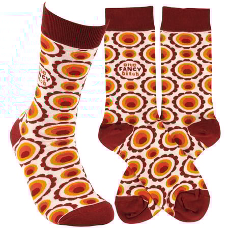 Fancy Socks - Cotton, Nylon, Spandex