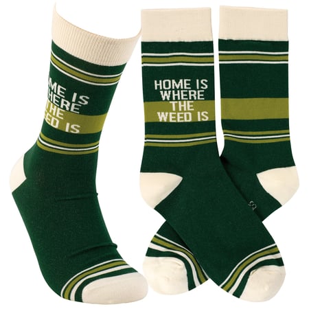 Home Is Where Socks - Cotton, Nylon, Spandex
