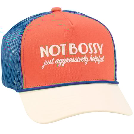 Not Bossy Trucker Hat - Cotton, Polyester, Plastic