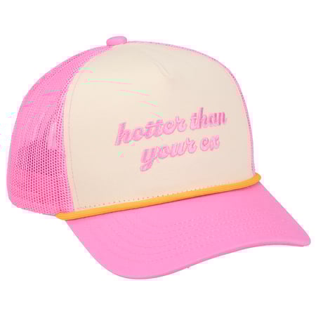 Hotter Than Your Ex Trucker Hat - Cotton, Polyester, Plastic
