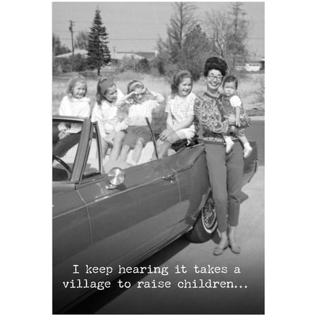 A Village Greeting Card - Paper