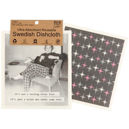 Some Rest Swedish Cloth Set - Cellulose, Cotton