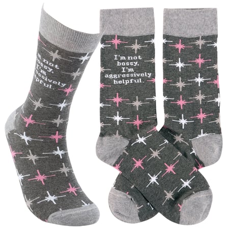 I'm Not Bossy Socks - Cotton, Nylon, Spandex