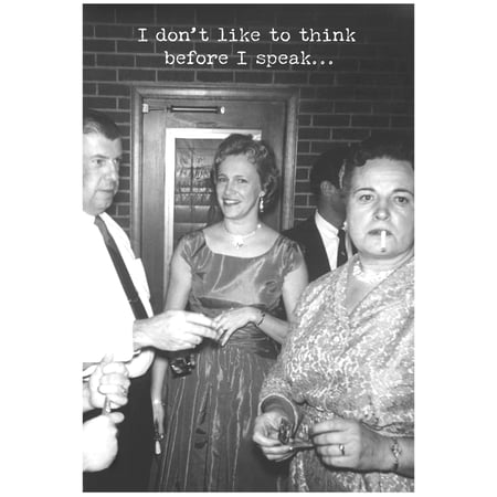 Think Before Greeting Card - Paper