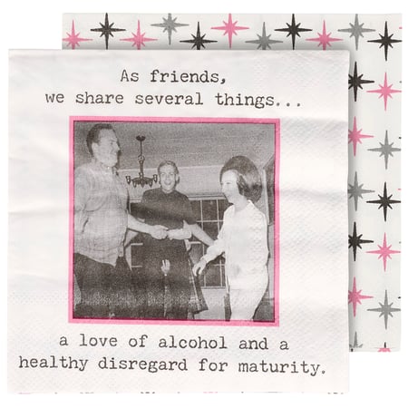 Healthy Disregard For Maturity Beverage Napkin - Paper