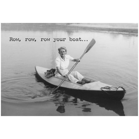 Row Row Row Your Boat Greeting Card - Paper