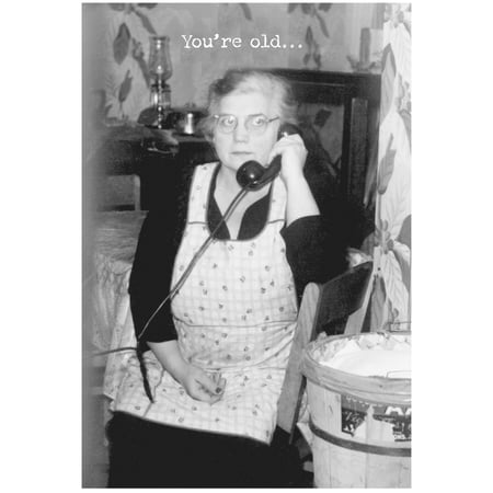 You're Old Happy Birthday Greeting Card - Paper