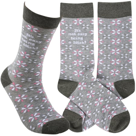 It's Not Easy Socks - Cotton, Nylon, Spandex