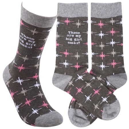 These Are My Big Girl Socks Socks - Cotton, Nylon, Spandex