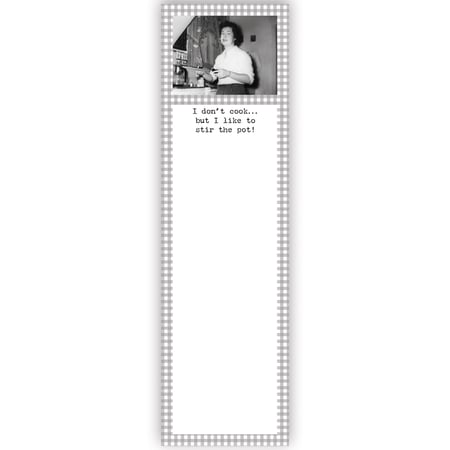 I Don't Cook But I Like To Stir The Pot List Pad - Paper, Magnet