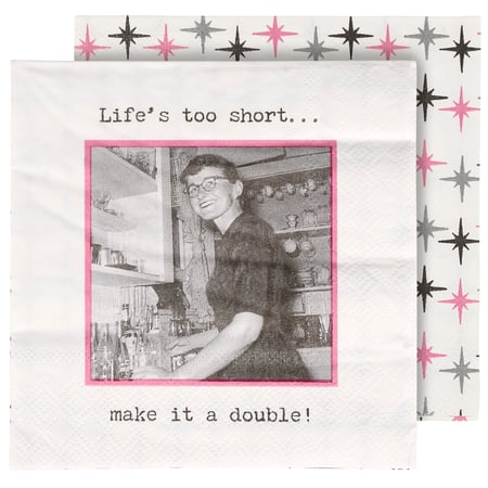 Too Short Make It A Double Beverage Napkin - Paper