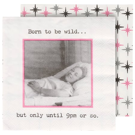 Born To Be Wild But Beverage Napkin - Paper