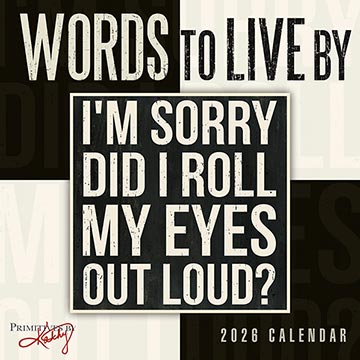 Words to Live By 2026 Mini Calendar