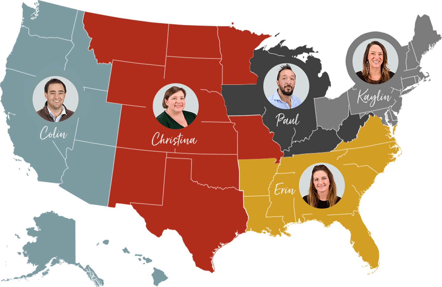 Account Specialist Regional map