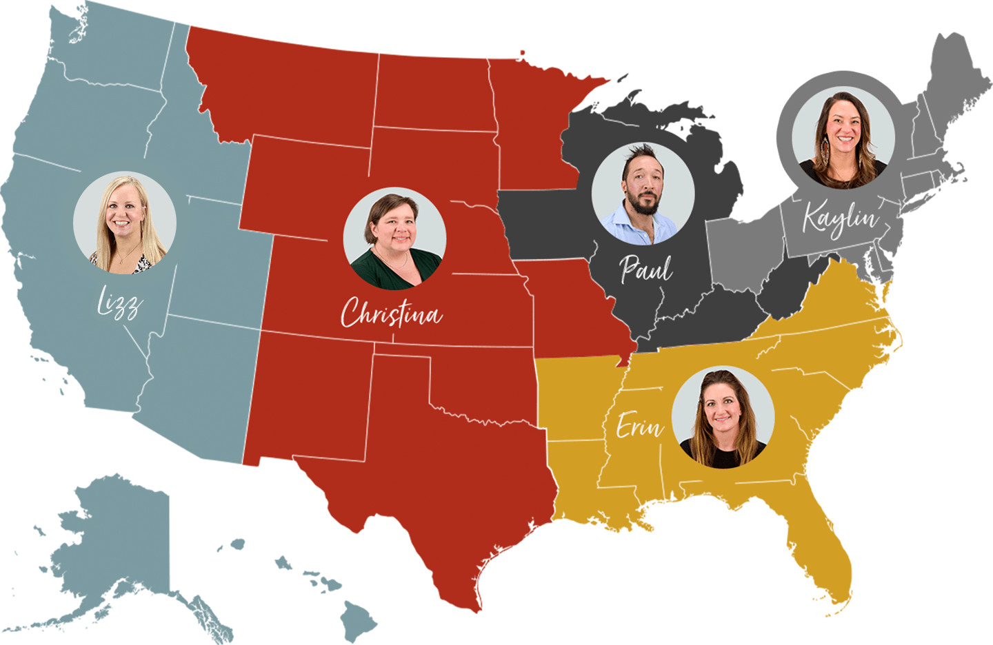 Account Specialist Regional map