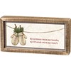 My Friends Warm My Heart Inset Box Sign - Wood, Paper