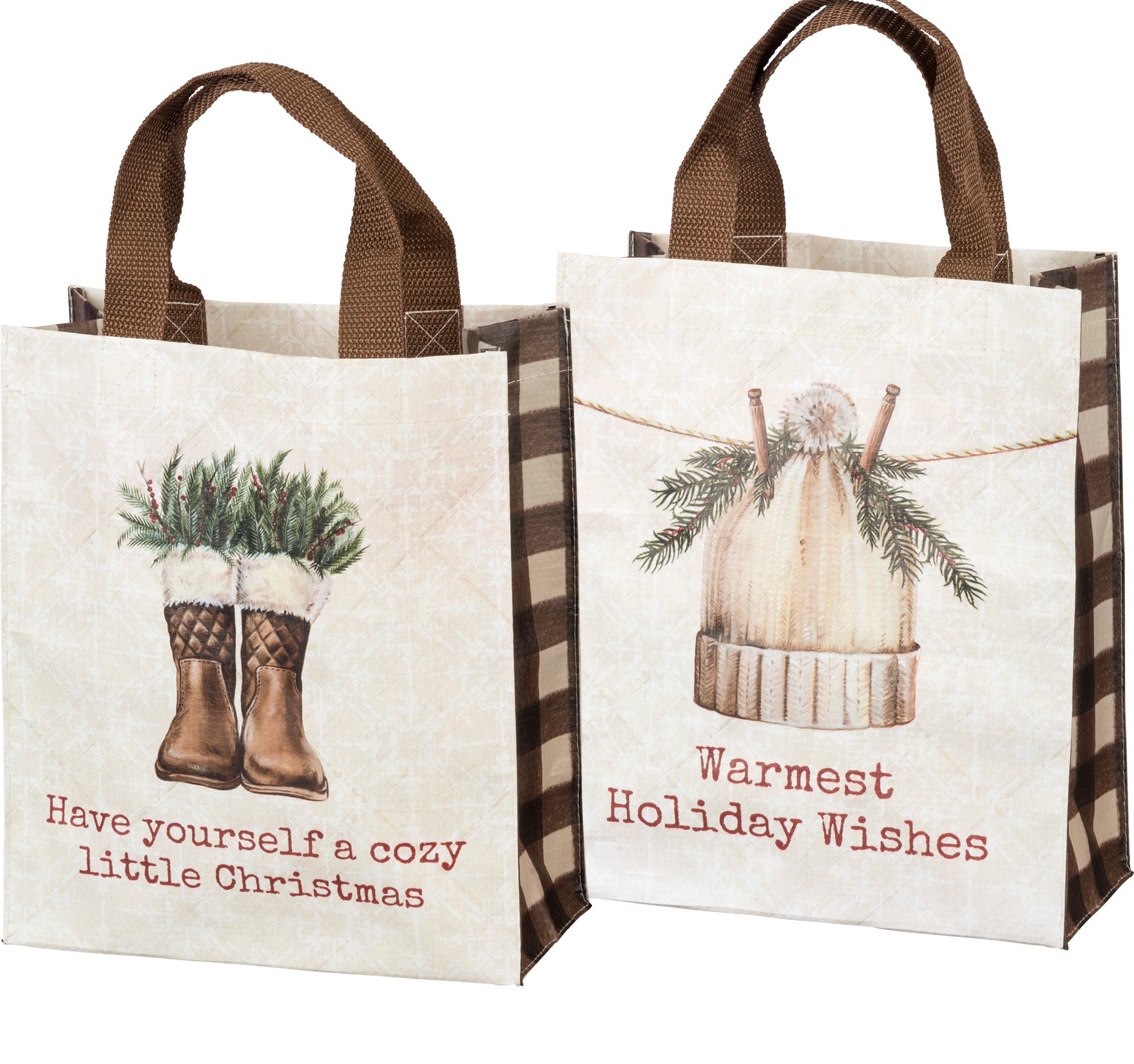 Warmest Holiday Wishes Tote Bag Primitives By kathy