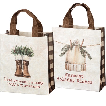 Warmest Holiday Wishes Daily Tote - Post-Consumer Material, Nylon