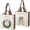 Warmest Holiday Wishes Market Tote - Post-Consumer Material, Nylon