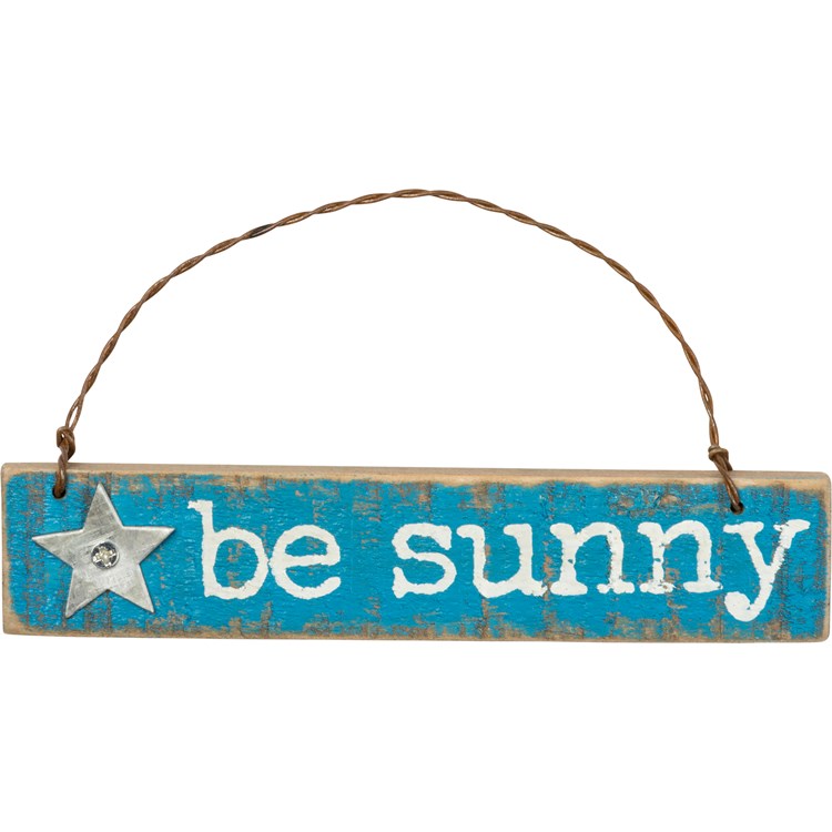 Be Merry Be Sunny Be Sandy Ornament Set - Wood, Metal, Wire