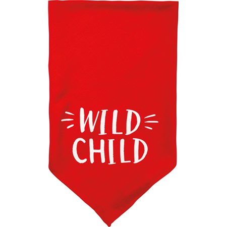 Pet Bandana Lg - Wild Child - 21" x 21" - Rayon