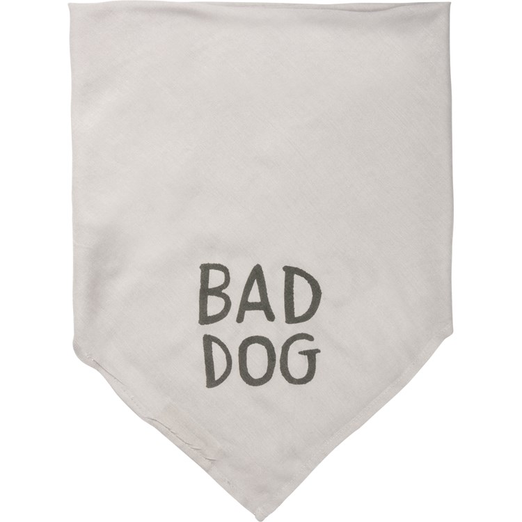 Good Dog Bad Dog Large Pet Bandana - Rayon