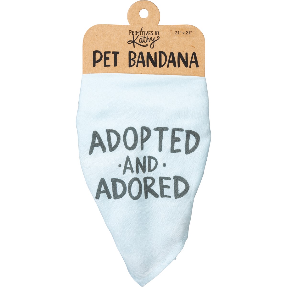 Adopted And Adored Large Pet Bandana - Rayon