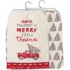 Kitchen Towel Set - Have A Merry Little Christmas - 28" x 28" - Cotton