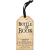 Witches Brew Bottle of Boos Bottle Tag - Wood, Paper, Cotton, Glitter
