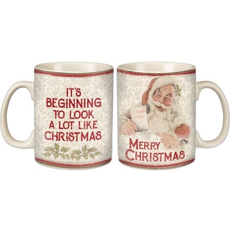 Mug - Merry Christmas - 20 oz. - Stoneware