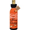 Bottle Sock - Candy Is Dandy But Wine Is Divine - 3.50" x 11.25", Fits 750mL to 1.5L bottles - Cotton, Nylon, Spandex